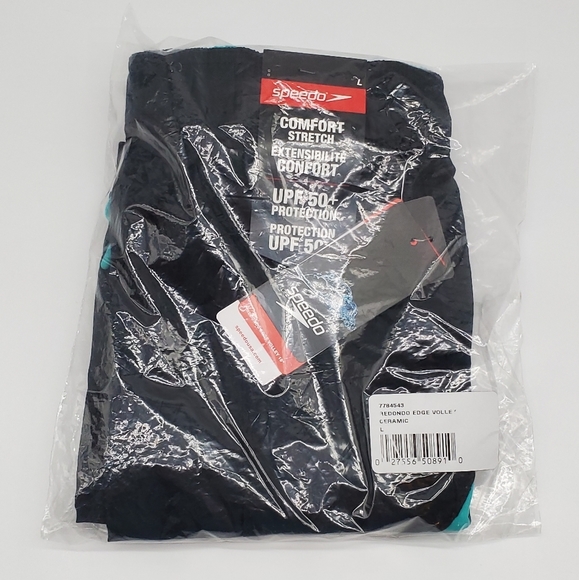 đź’™Speedo Men's Color Block Volley Shorts with UPF 50+ Protection - Picture 6 of 6